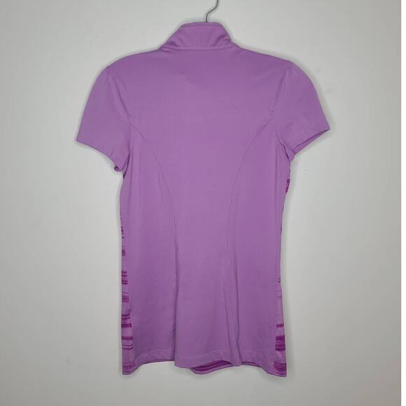 Nike Golf Tour performance dri-fit purple stripe short sleeve polo shirt - XS - Picture 3 of 5